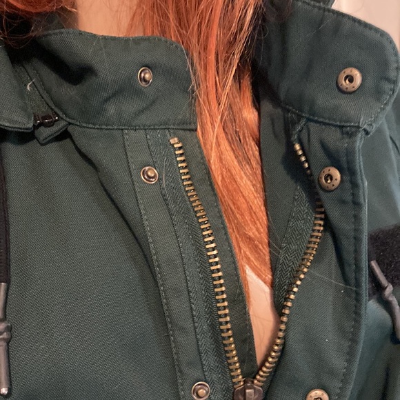 Zara grupo inditex dark green coat size M - Picture 6 of 16